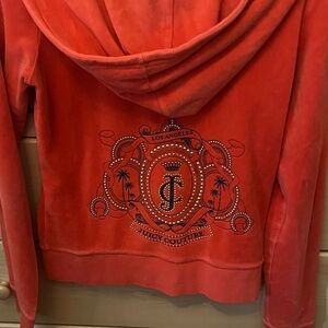 Juicy Couture Women's Orange Hoodie Jacket